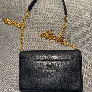 Marc Jacobs Black Leather Crossbody Bag